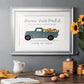 Fresh Sunflowers Truck - Modern Framed Art Print