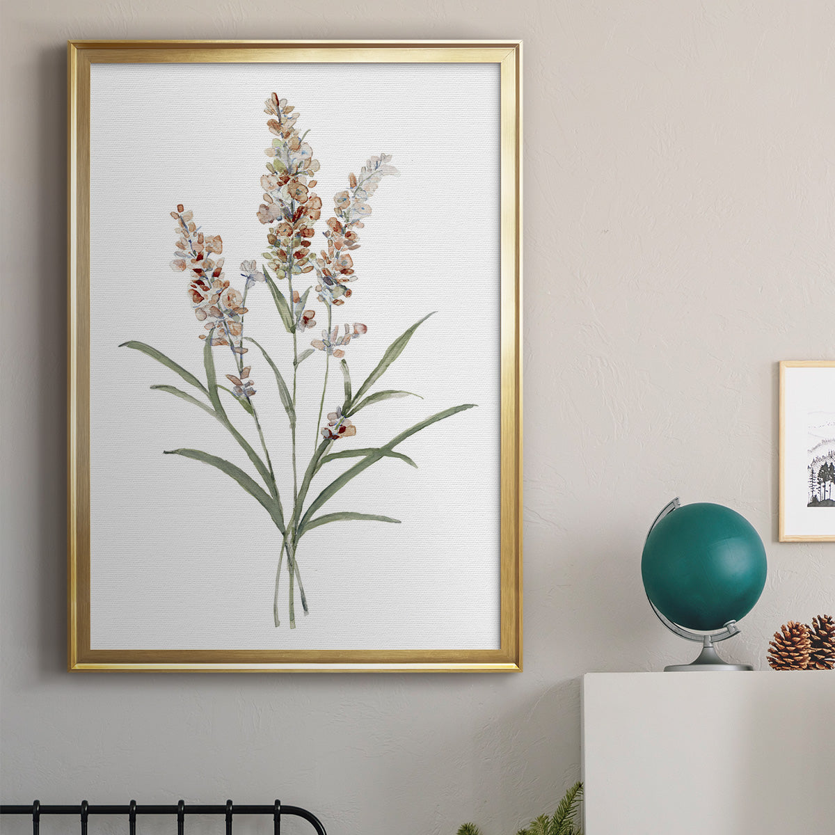 Dainty Botanical I - Modern Framed Canvas Print