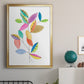 Color Pop Leaves II - Modern Framed Canvas Print