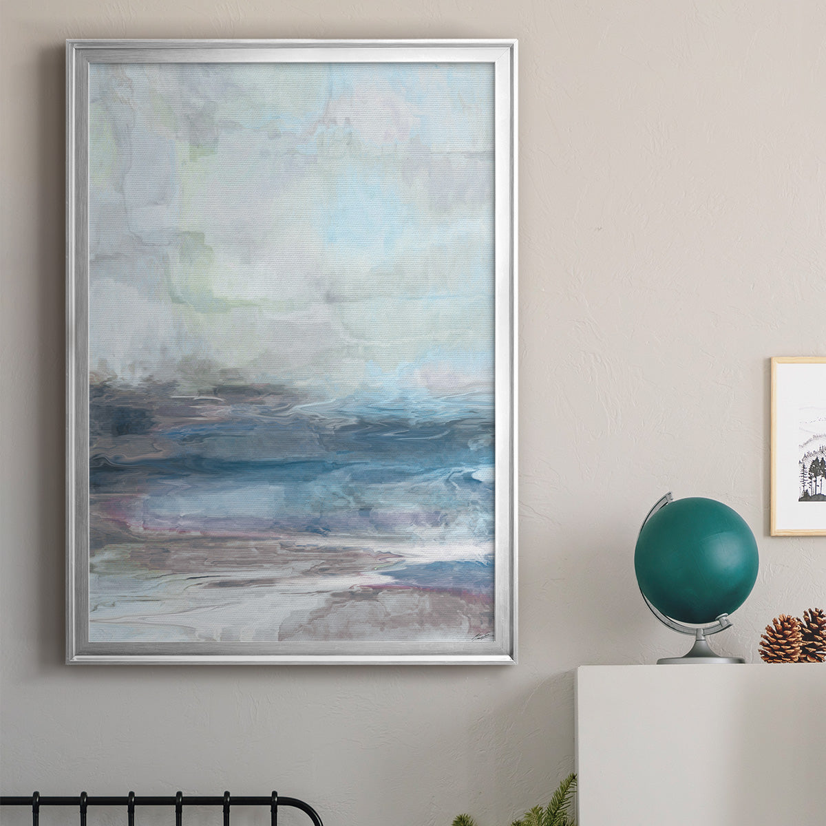 Valle Azzurra - Modern Framed Canvas Print