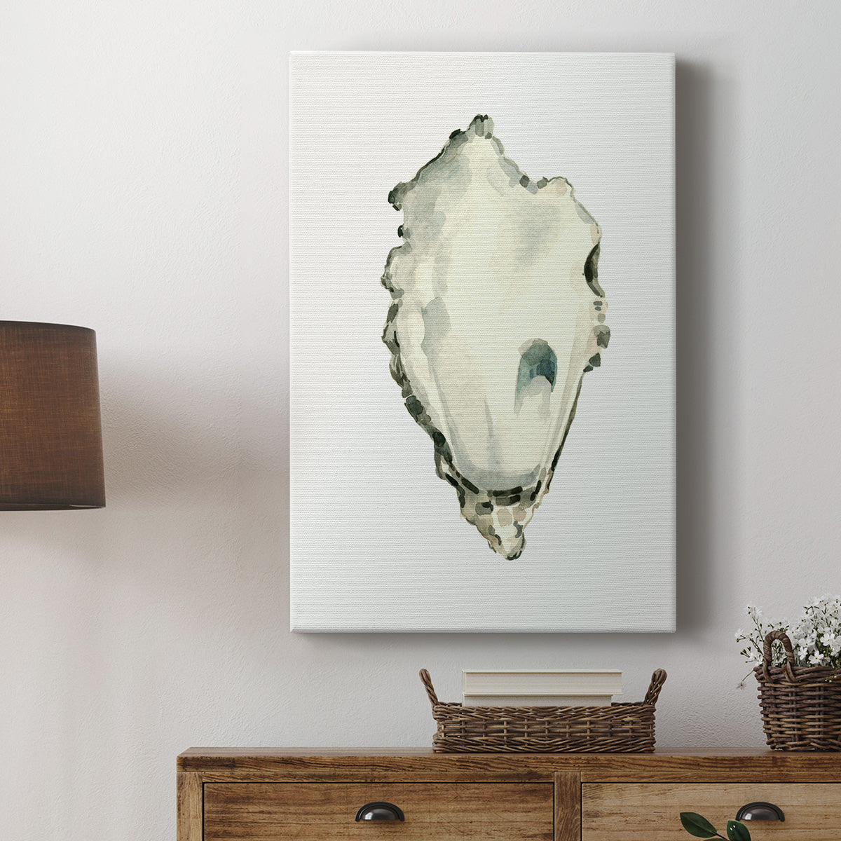 Neutral Oyster Study IV  Premium Gallery Wrapped Canvas - Ready to Hang