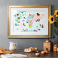 Animal Map - Modern Framed Art Print