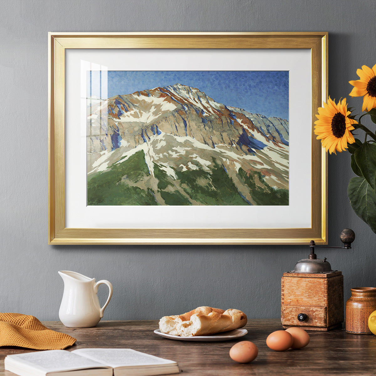 Vermillion Ascent Premium Framed Print - Ready to Hang