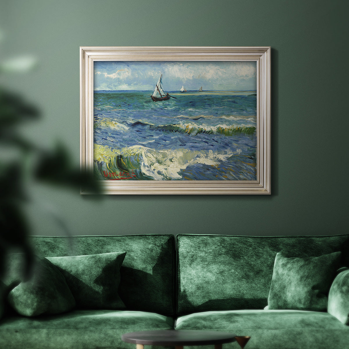 The Sea at Les Saintes - Ornate Framed Canvas Print