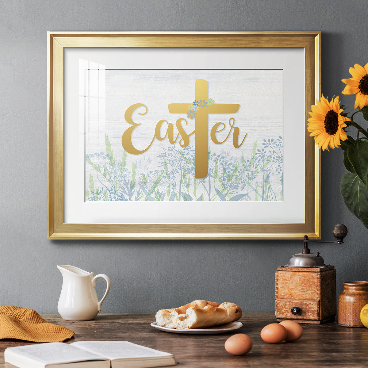 Easter Wildflowers - Modern Framed Art Print