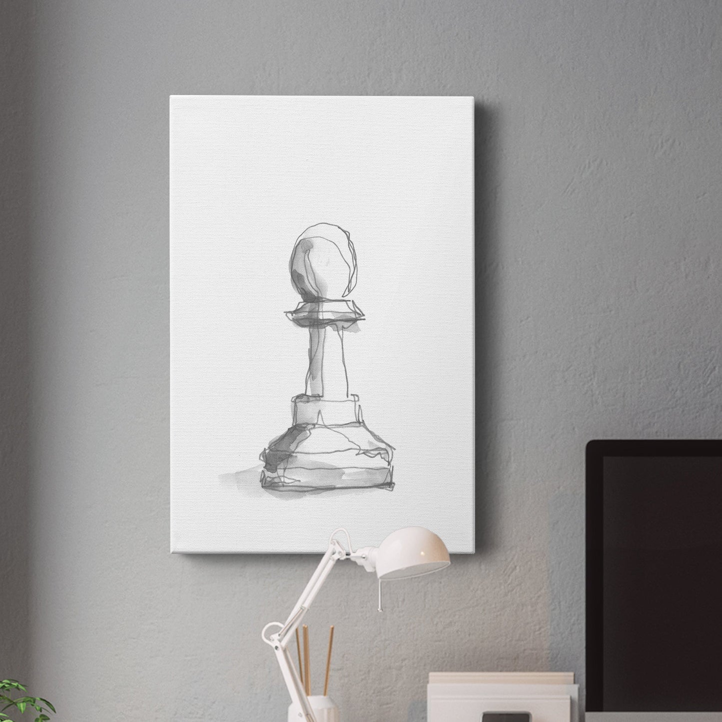 Chess Piece Study VI Premium Gallery Wrapped Canvas - Ready to Hang