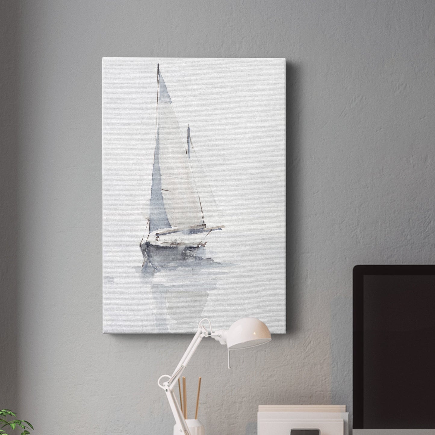 Misty Harbor II Premium Gallery Wrapped Canvas - Ready to Hang