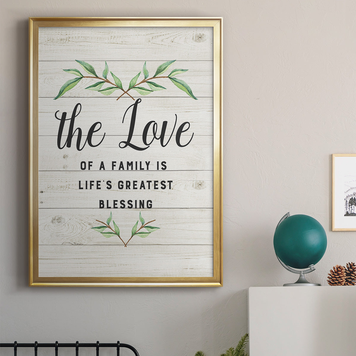 Love of a Family - Modern Framed Canvas Print