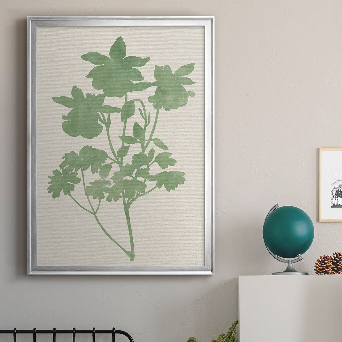 Vintage Garden I - Modern Framed Canvas Print