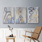 Linx I - Framed Premium Gallery Wrapped Canvas L Frame 3 Piece Set - Ready to Hang