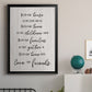 Love and Friends - Modern Framed Canvas Print