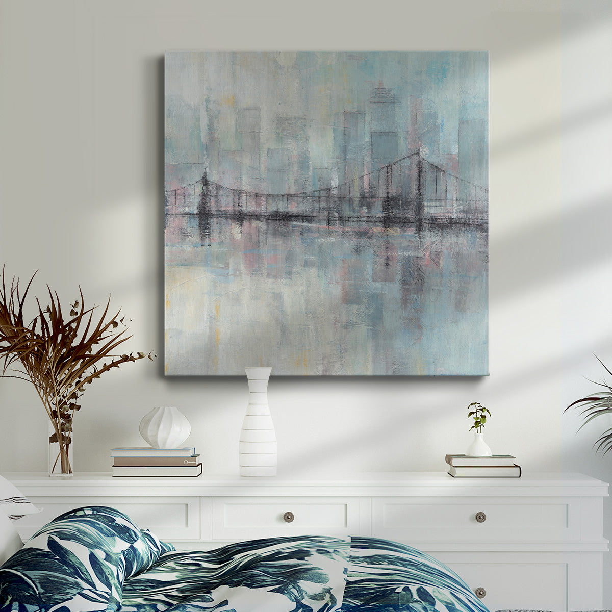 Pastel Cityscape II - Canvas Art Print