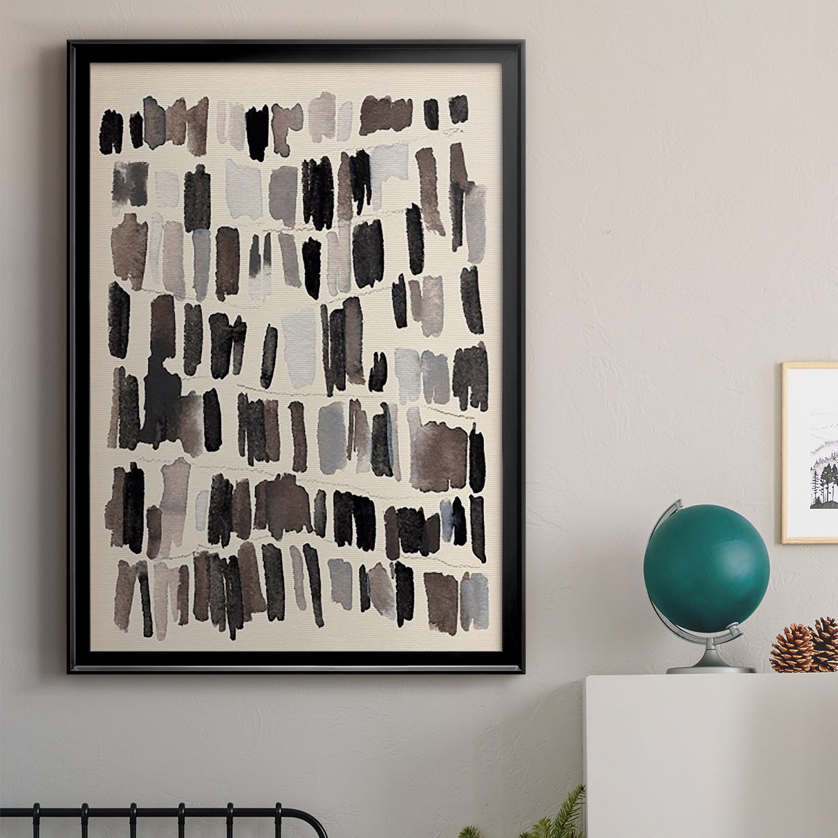Chalk and Flint IV - Modern Framed Canvas Print