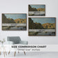 River Landscape with Cliffs, c. 1850-1860 - Floater Framed Canvas Print