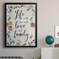 Life is the Best - Modern Framed Canvas Print