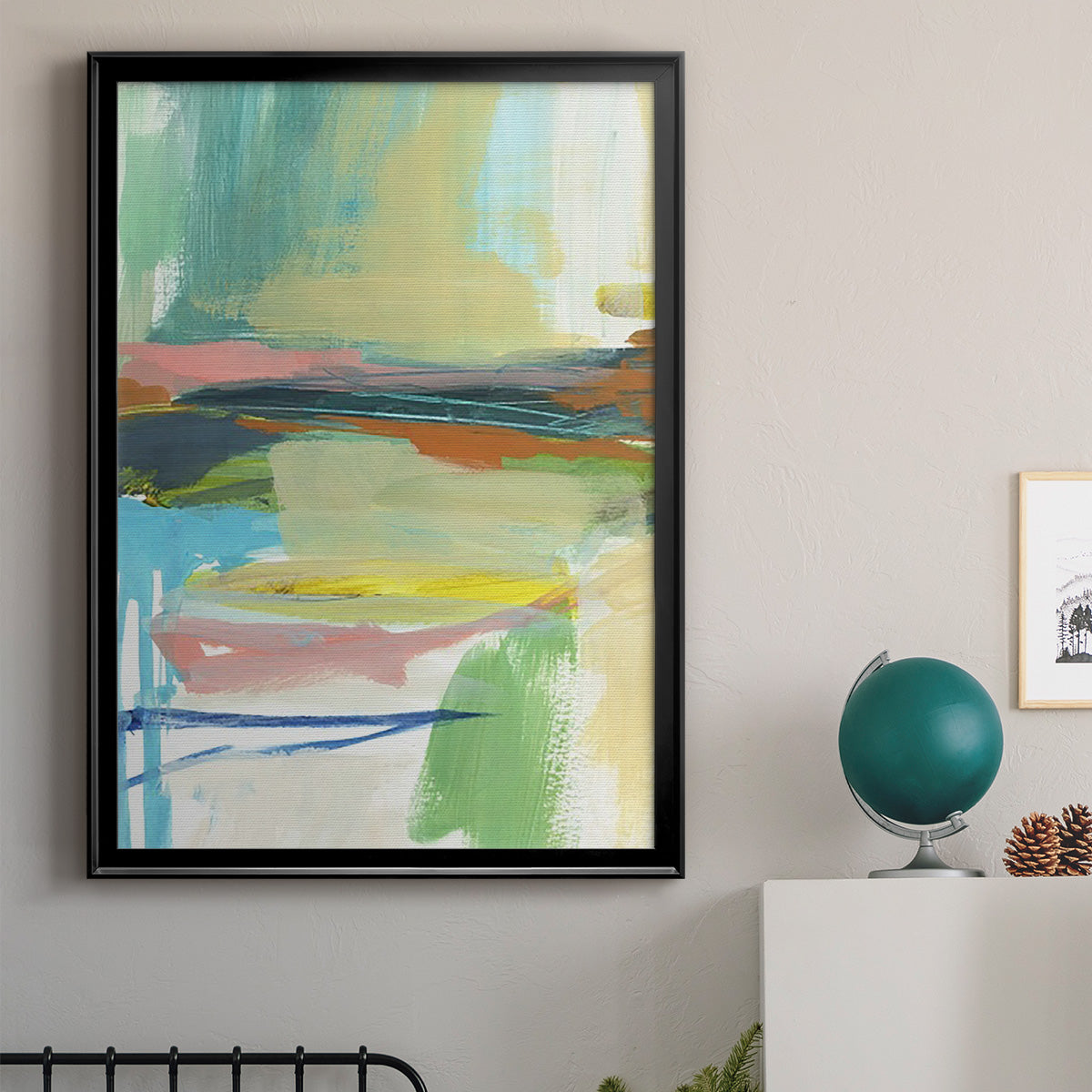 Radiant Horizon III - Modern Framed Canvas Print