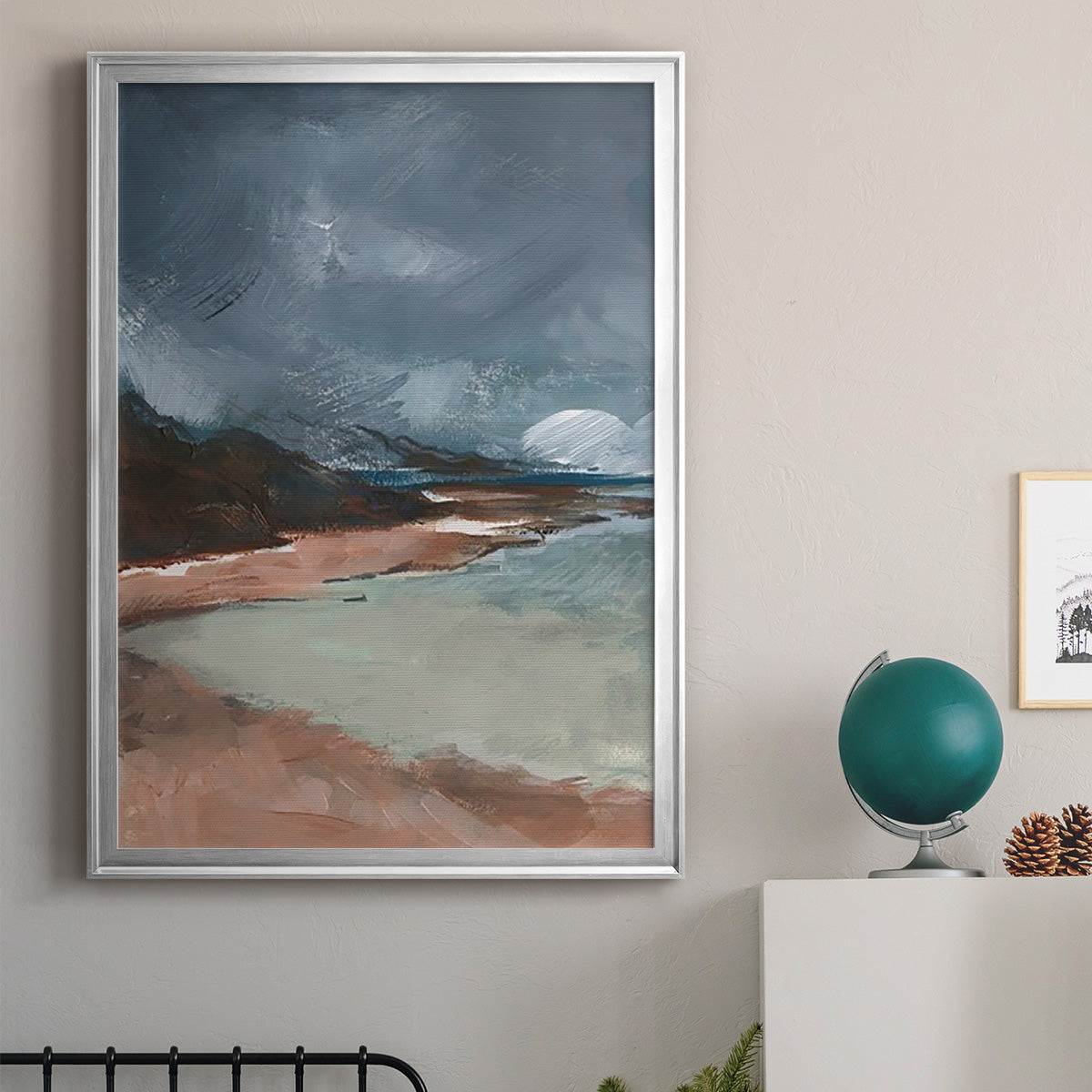 Sea Glass Storm II - Modern Framed Canvas Print