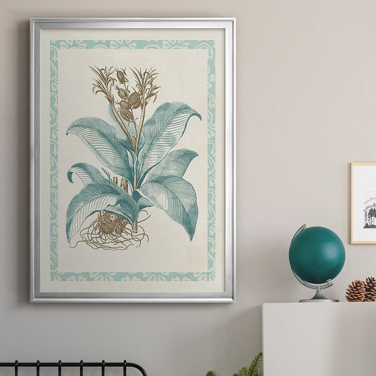 Willow Blue Besler III - Modern Framed Canvas Print