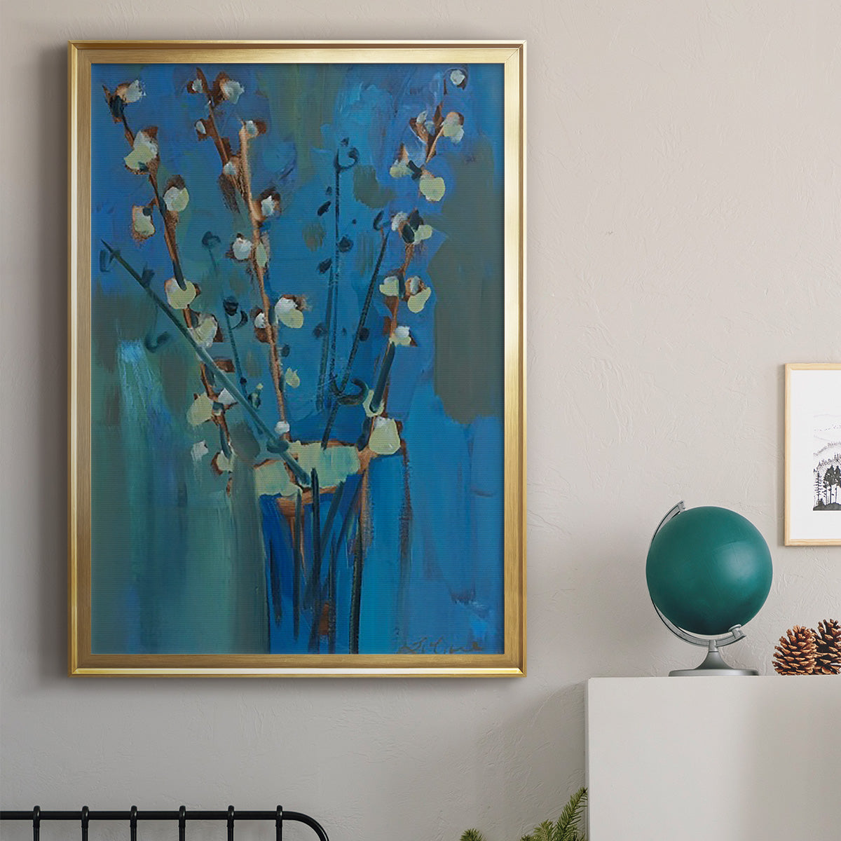 Winter Willow II - Modern Framed Canvas Print