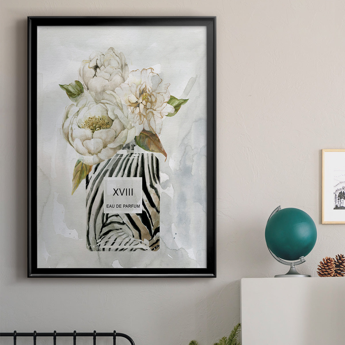 Feminine Wilds II - Modern Framed Canvas Print