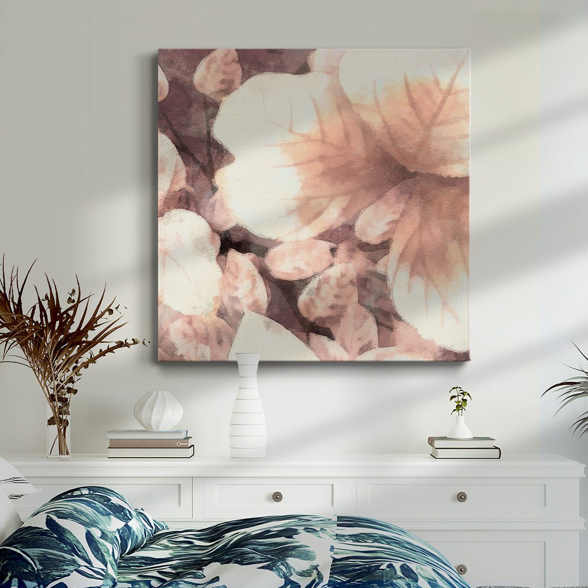 Custom Ocean Cameo I - Canvas Art Print