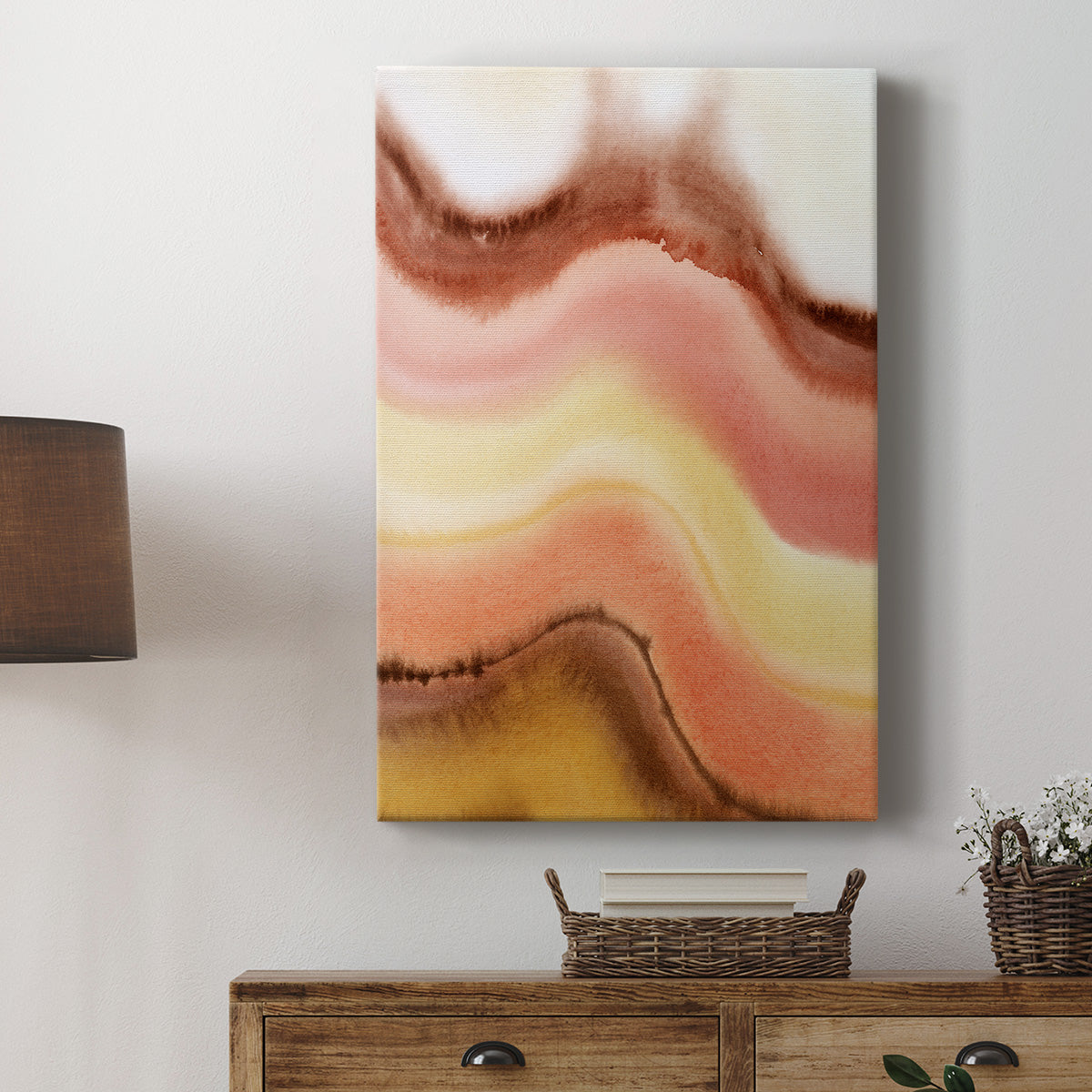 Warm Sediment II Premium Gallery Wrapped Canvas - Ready to Hang