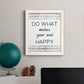 Your Soul Happy - Premium Canvas Framed in Barnwood - Ready to Hang