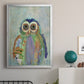 Fantastic Florals Owl - Modern Framed Canvas Print