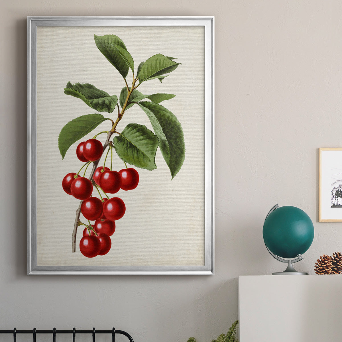 Antique Fruit II - Modern Framed Canvas Print