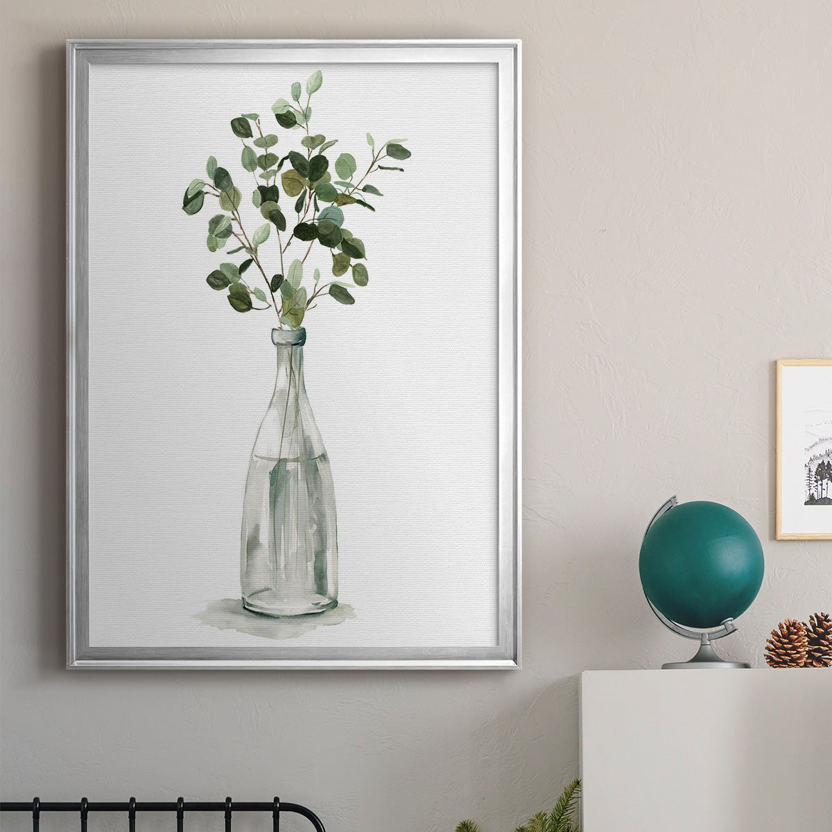 Botanical Arrangement I - Modern Framed Canvas Print