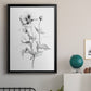 Wild Poppy Sketch - Modern Framed Canvas Print