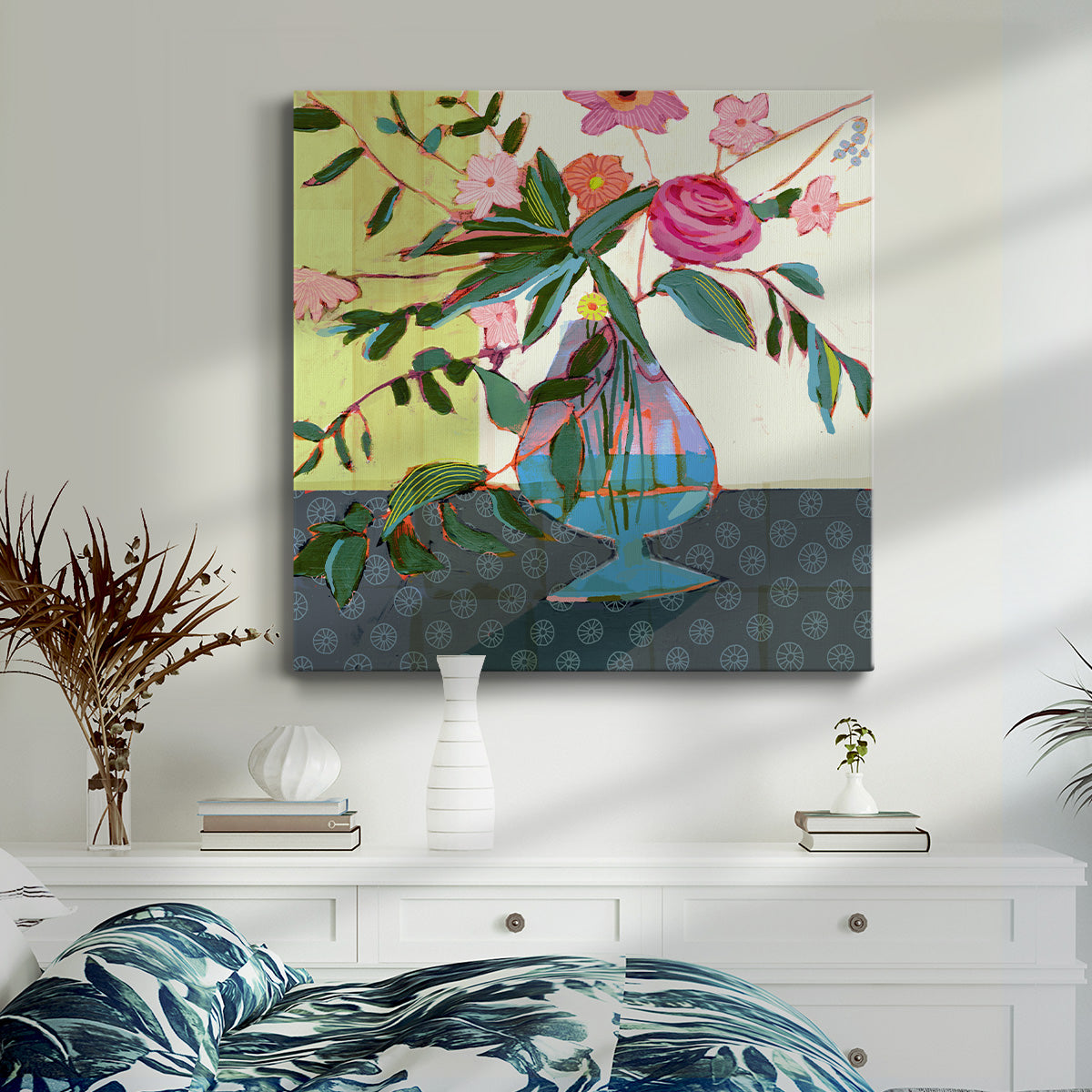 Fanciful Flowers II  - Canvas Art Print