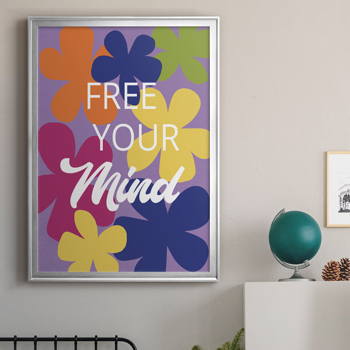 Free Your Mind - Modern Framed Canvas Print