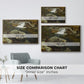 By the Mill Pond (En Mølledam), 1850 - Floater Framed Canvas Print