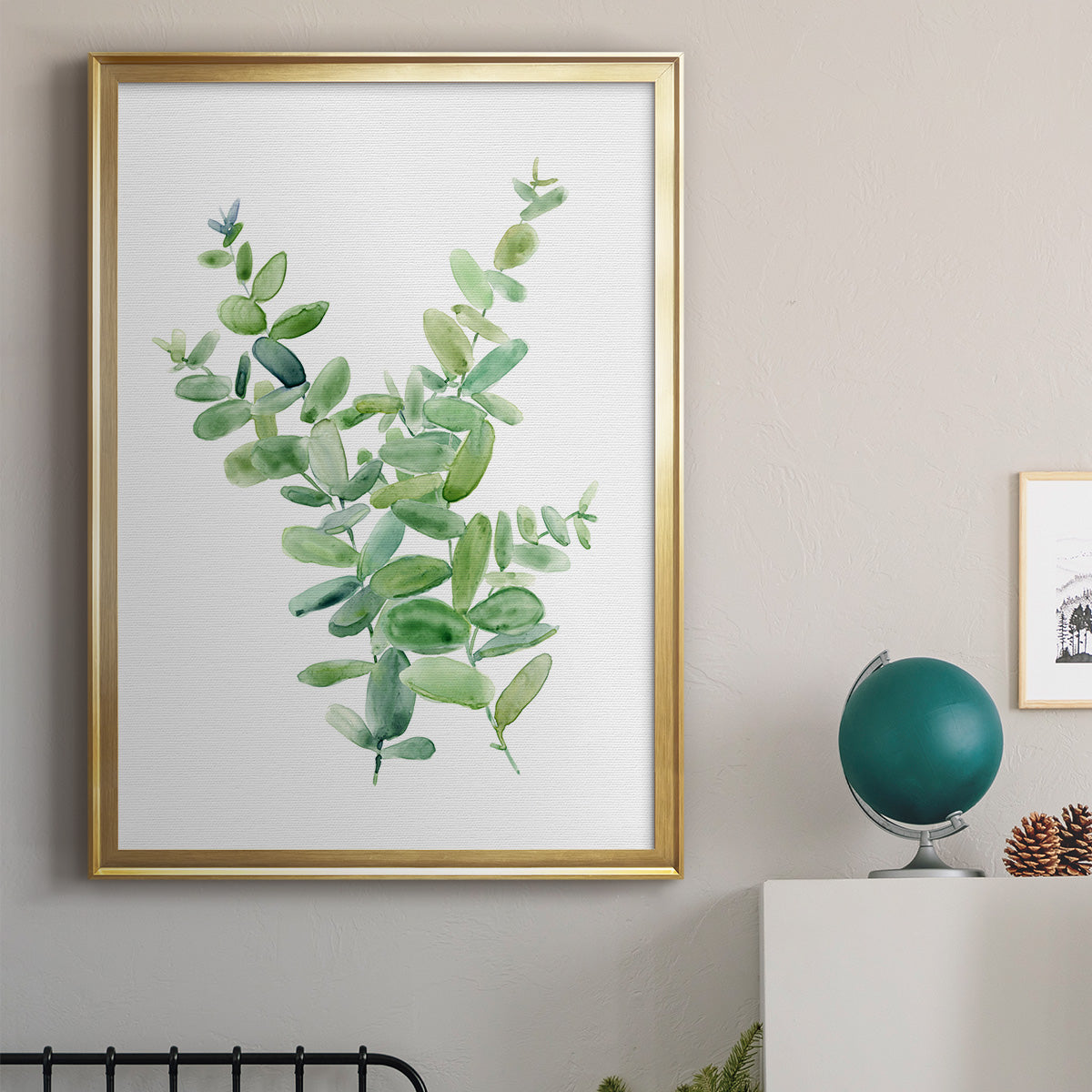 Eucalyptus III - Modern Framed Canvas Print