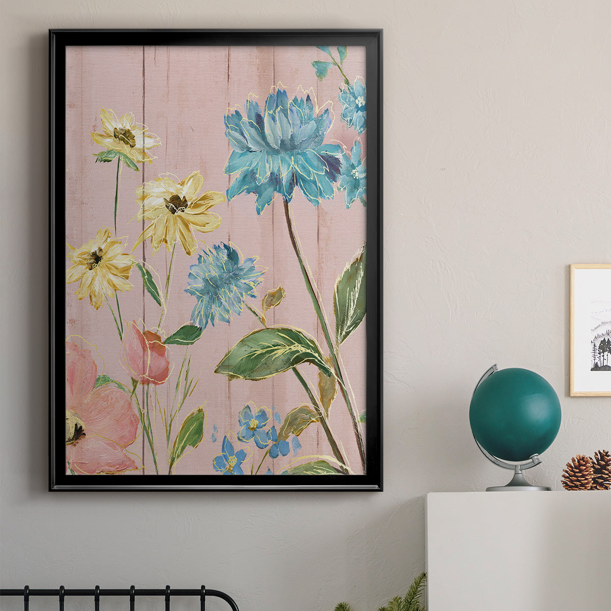 Wildflower Flutter IV - Modern Framed Canvas Print