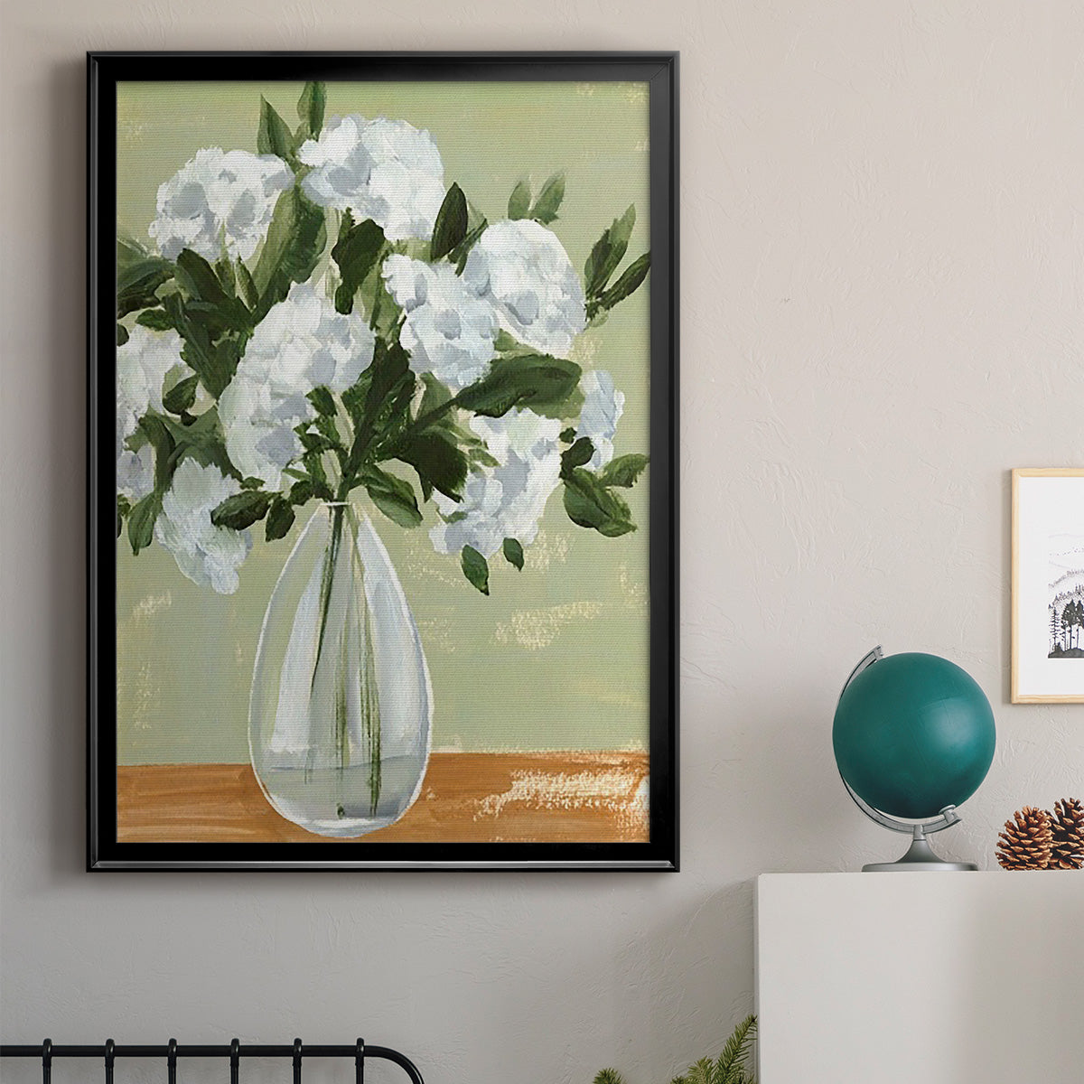 Vased Viburnum II - Modern Framed Canvas Print