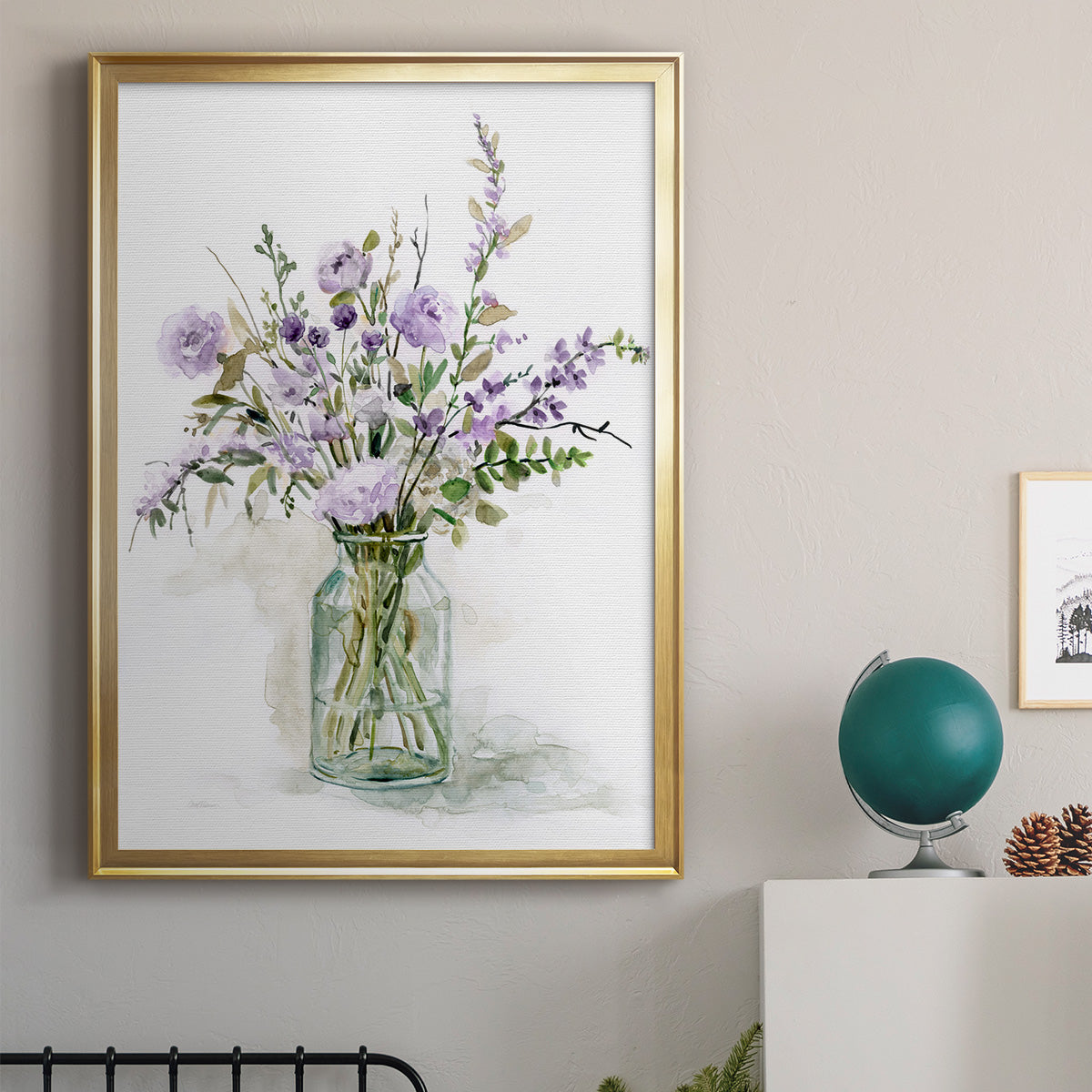 Purple Passion I - Modern Framed Canvas Print