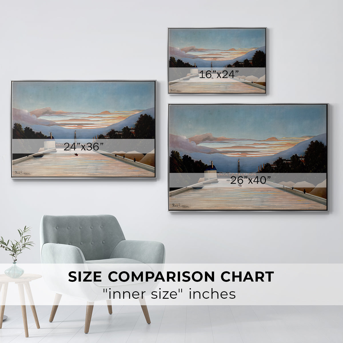 The Eiffel Tower, c. 1898 - Floater Framed Canvas Print