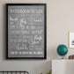 Neutral Bathroom Rules - Modern Framed Canvas Print