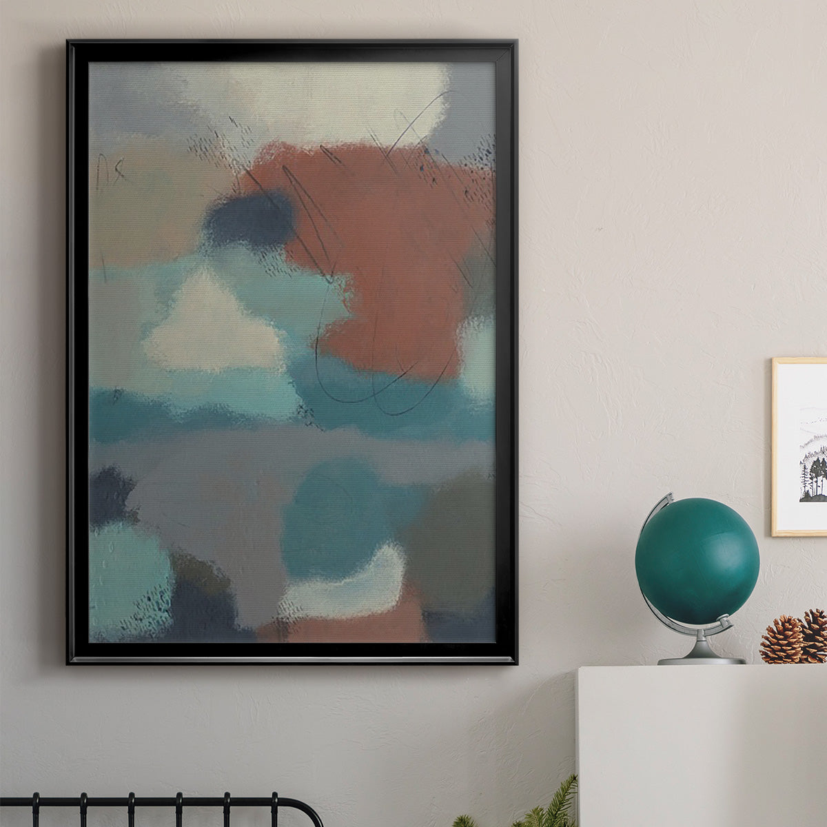 Floating By I - Modern Framed Canvas Print