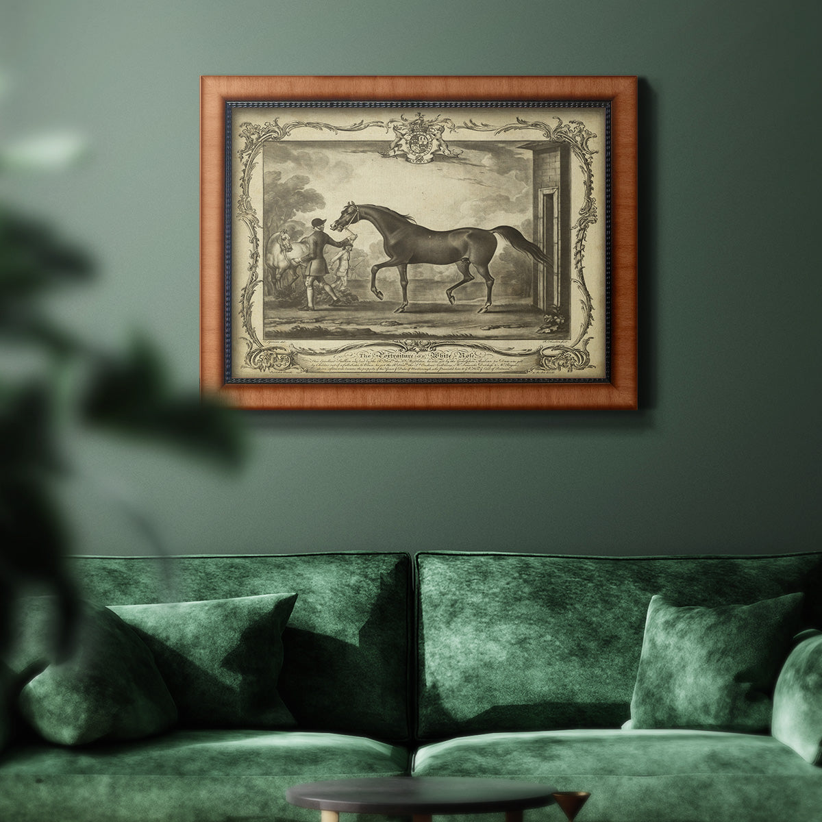 Distinguished Horses IV Premium Framed Canvas- Ready to Hang