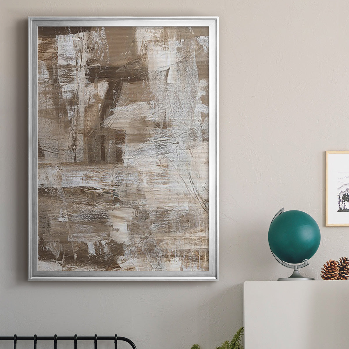 Bronzed II - Modern Framed Canvas Print