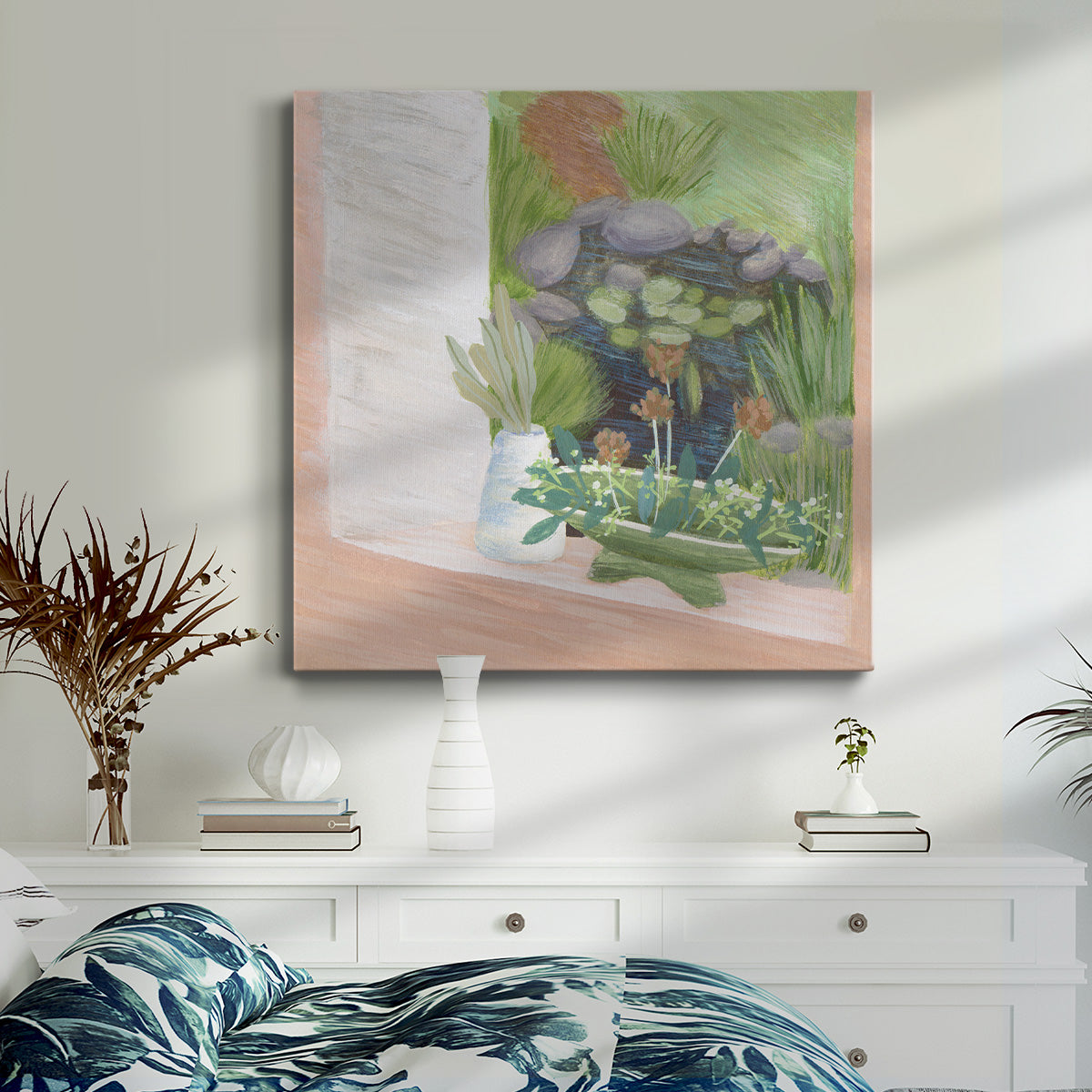 Window Plants II-Premium Gallery Wrapped Canvas - Ready to Hang