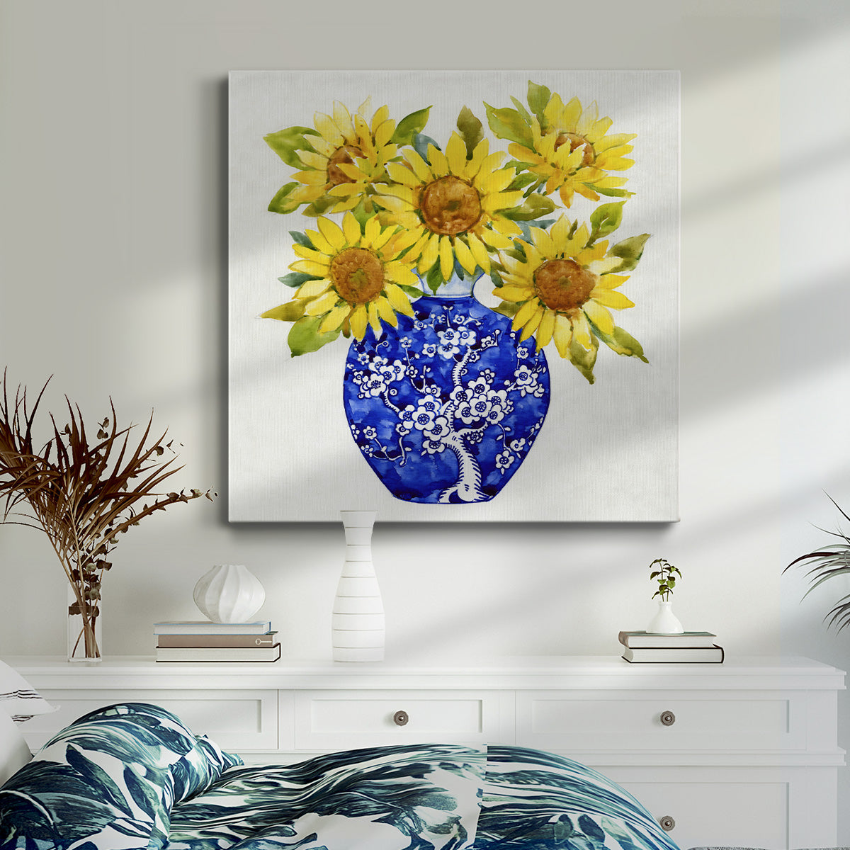 Sun Flower Still Life I - Canvas Art Print