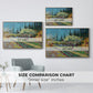 Orchard in Blossom, Bordered by Cypresses, 1888 - Floater Framed Canvas Print