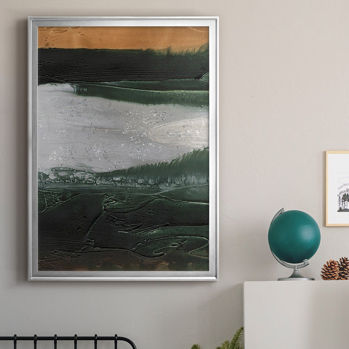 Embellished Coastal Plain II - Modern Framed Canvas Print