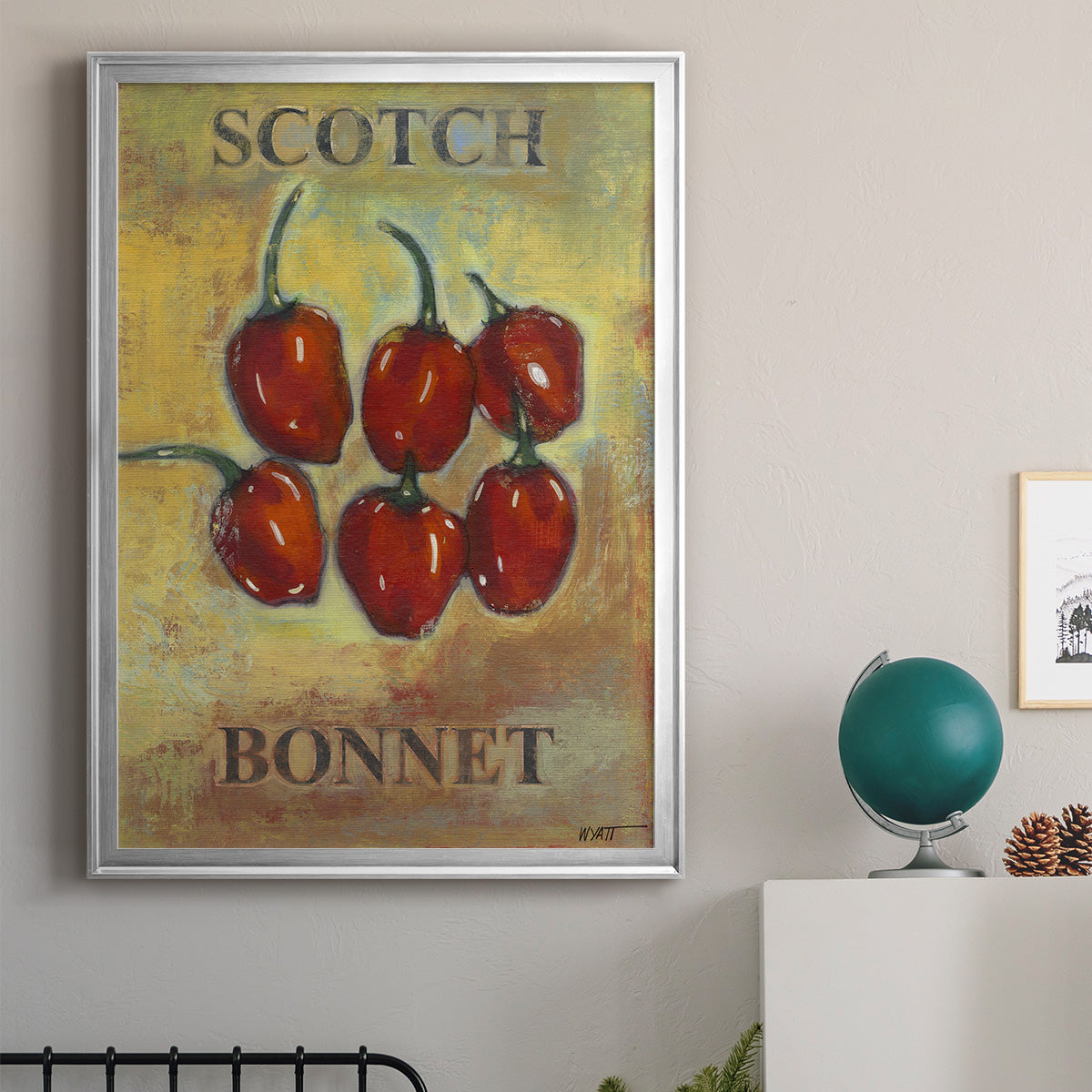 Scotch Bonnet - Modern Framed Canvas Print