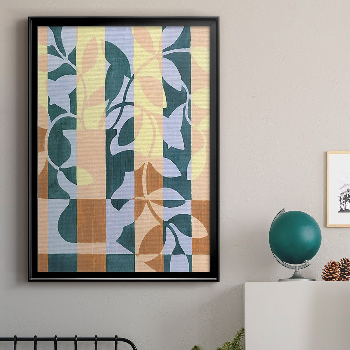 Checkered Cutting II - Modern Framed Canvas Print