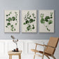 Forest Foliage on Linen I - Framed Premium Gallery Wrapped Canvas L Frame 3 Piece Set - Ready to Hang